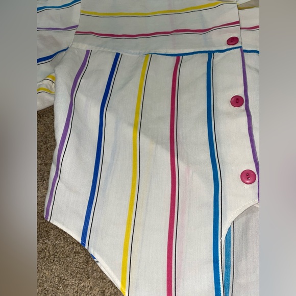 Sauci 80’s Tie Crop Top - Picture 4 of 6